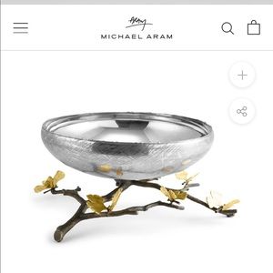 Michael Aram Butterfly Ginkgo Footed Centerpiece Bowl